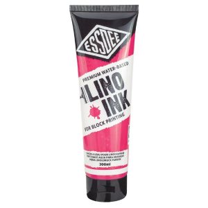 Essdee block printing ink Fluorescent Pink 300ml