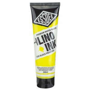 Essdee block printing ink fluorescent yellow 300ml