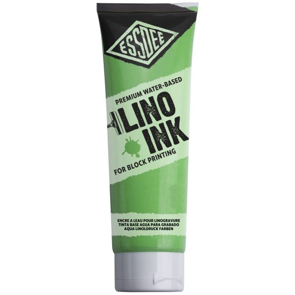 block printing ink fluorescent green 300ml