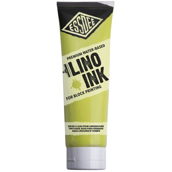 block printing ink fluorescent yellow 300ml