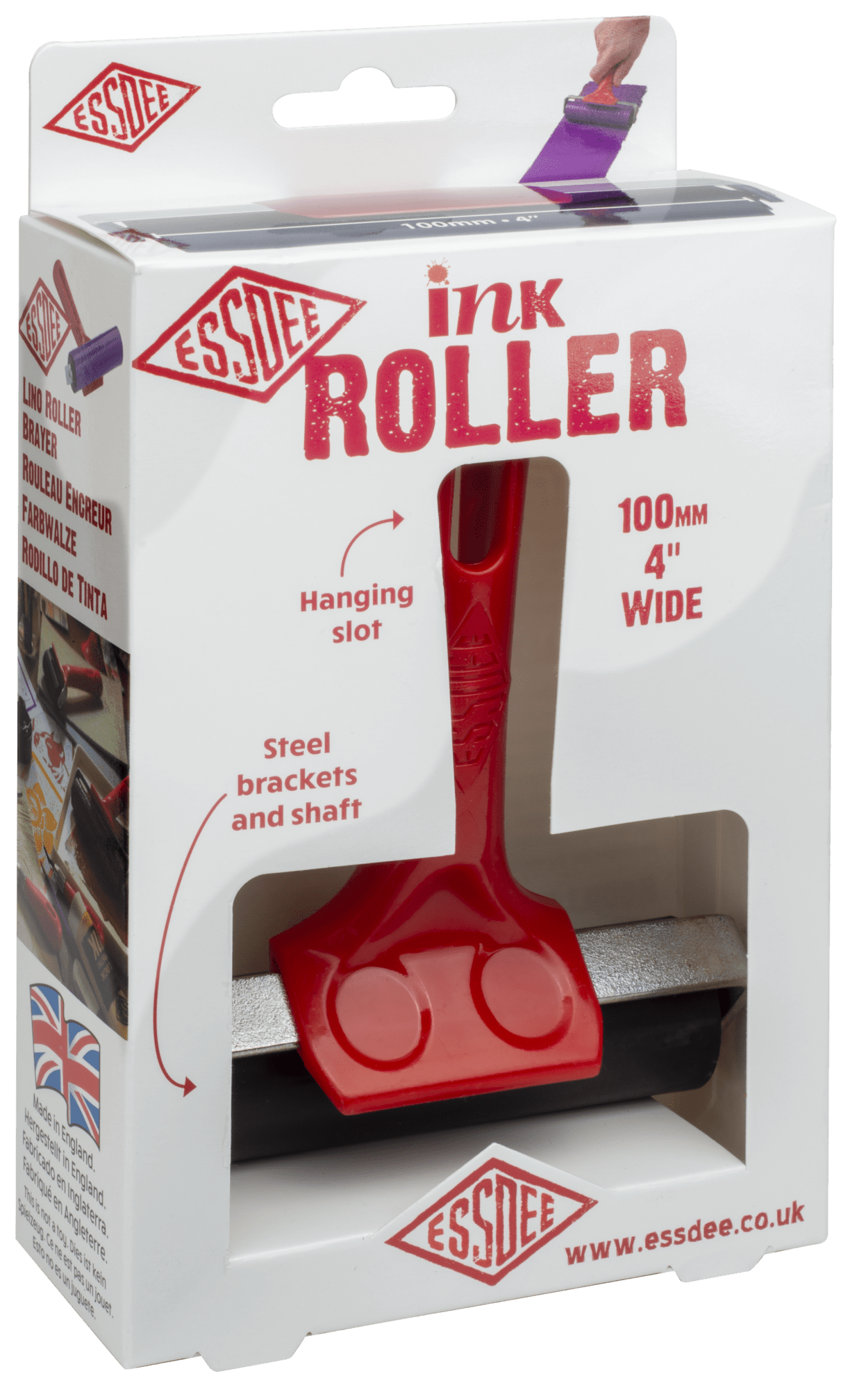 Ink Roller 100mm Essdee Art Craft