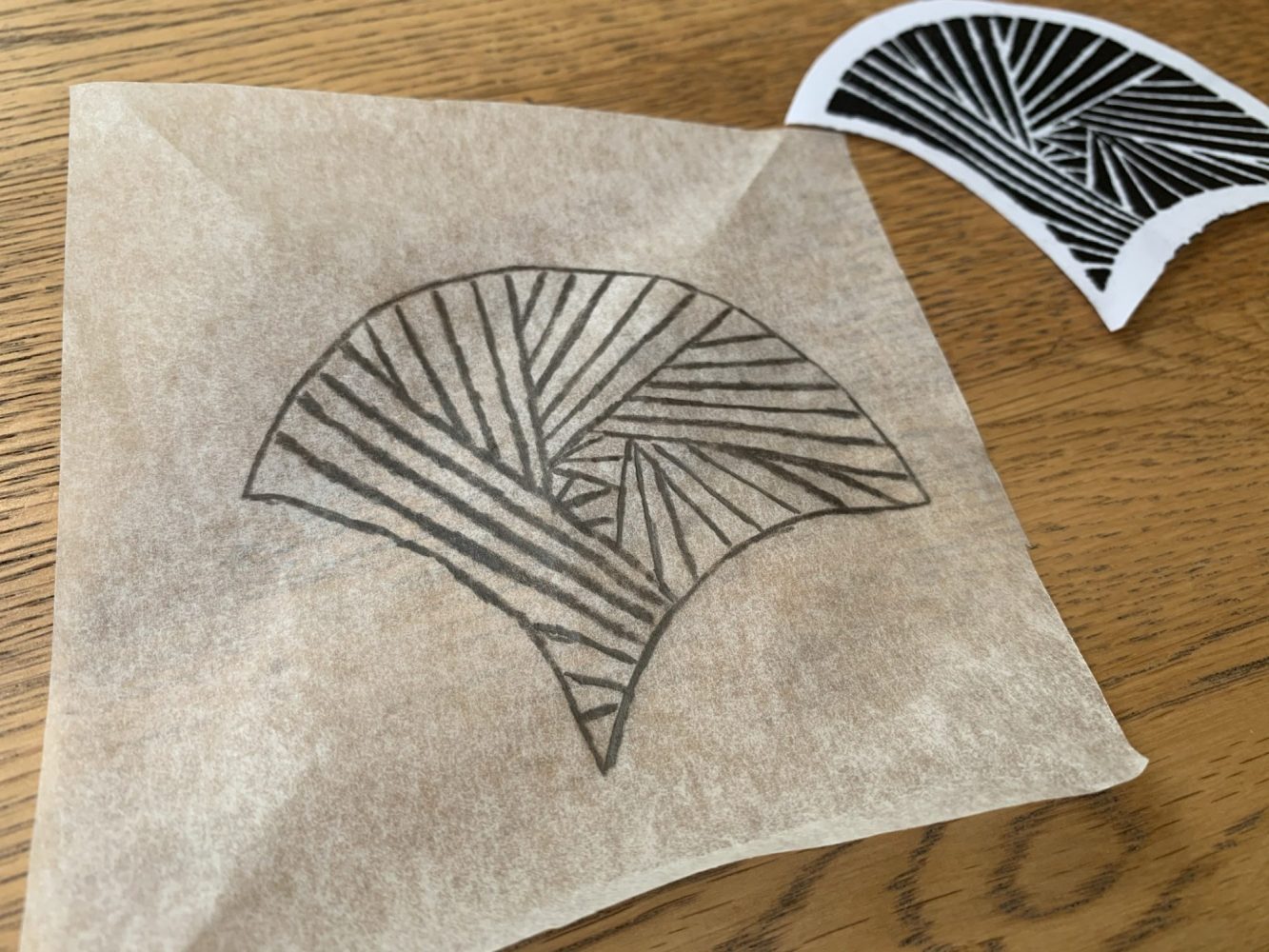 Learn How to Lino Print onto Fabric - Create a Geometric Print