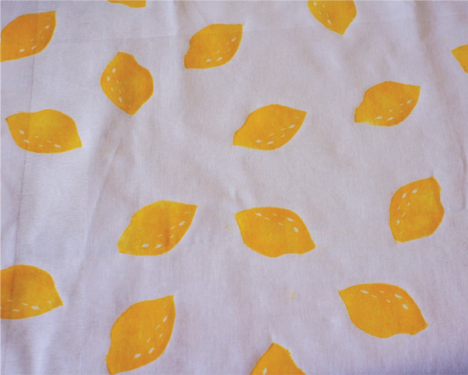 Lemon fabric print 